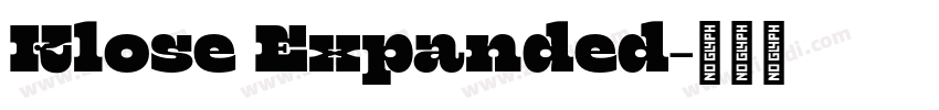 Klose Expanded字体转换
